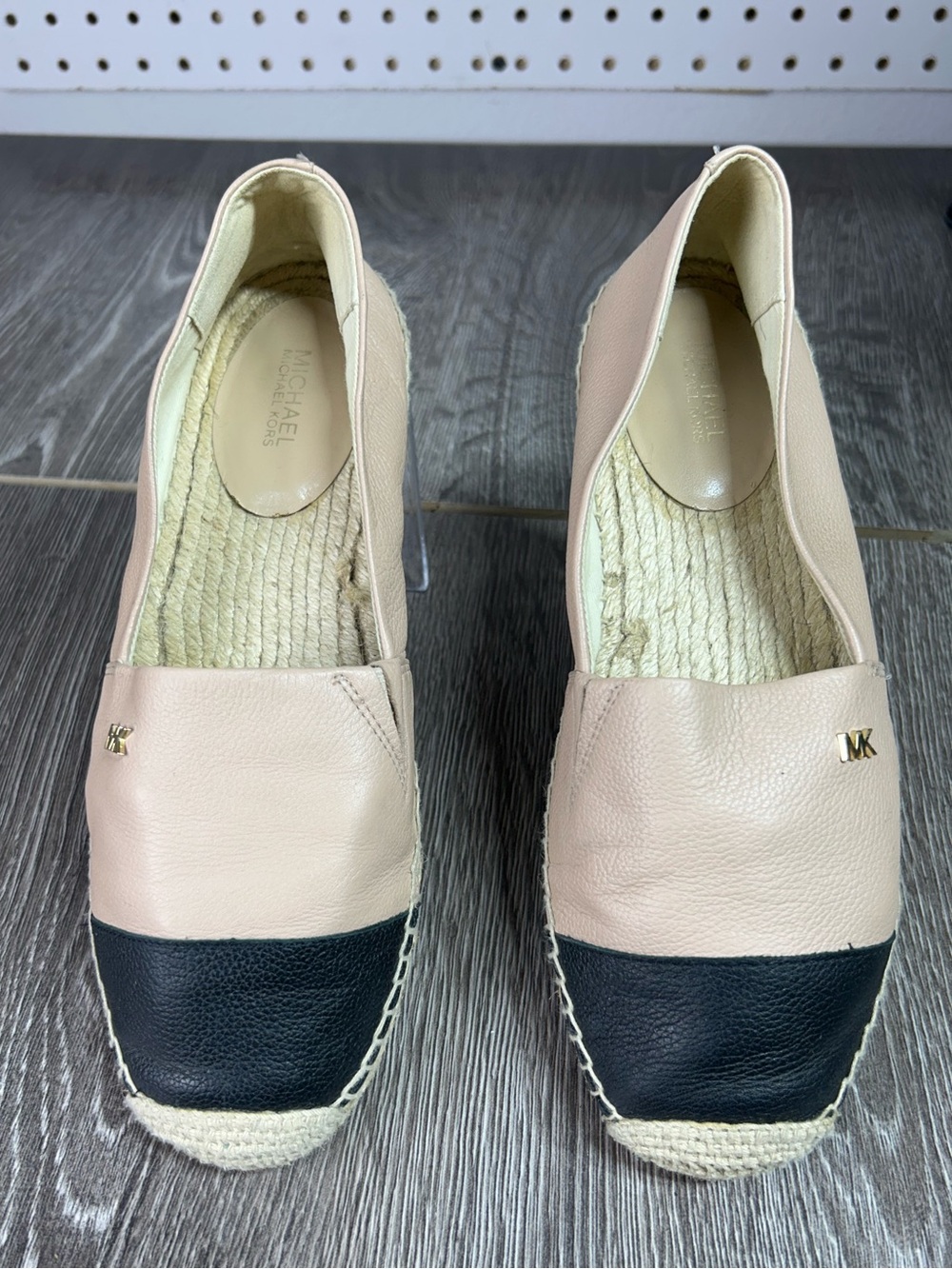 Michael Kors Kendrick Women's Two-Tone Leather Espadrille Slip-On -